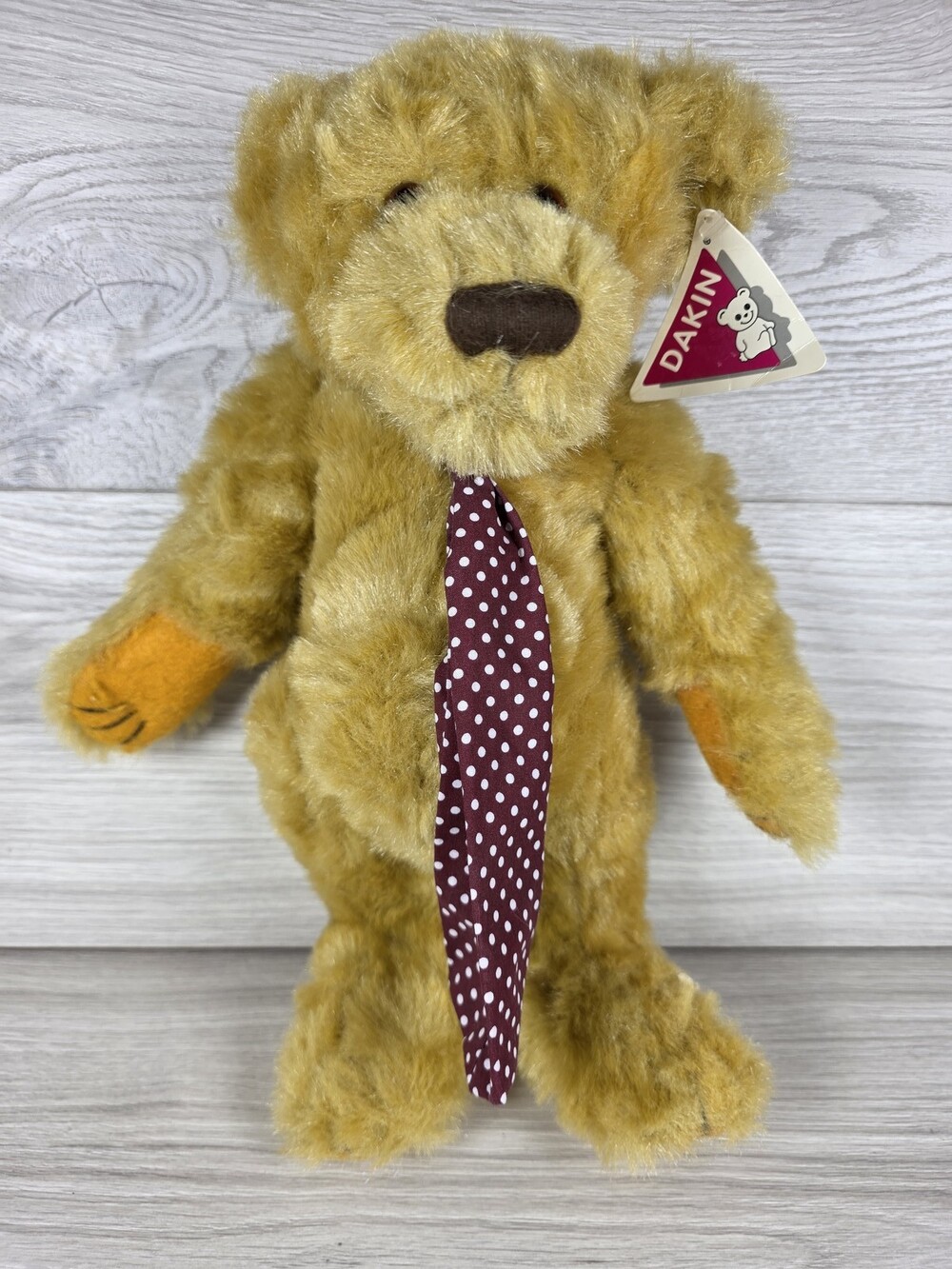 Dakin Plush Teddy Bear w Necktie 13" Anthropomorphic SU36